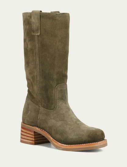 Women’s Olive Campus 12R Suede Boots