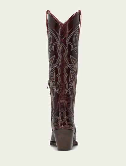 Women’s Bordeaux Laila Double F Deco Leather Boots