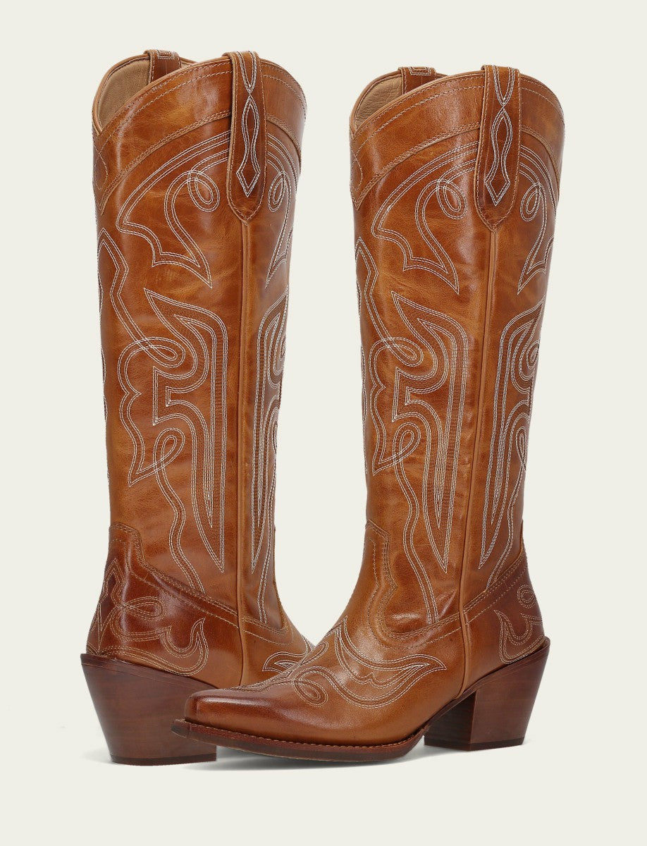 Women’s Amber Laila Double F Deco Leather Boots