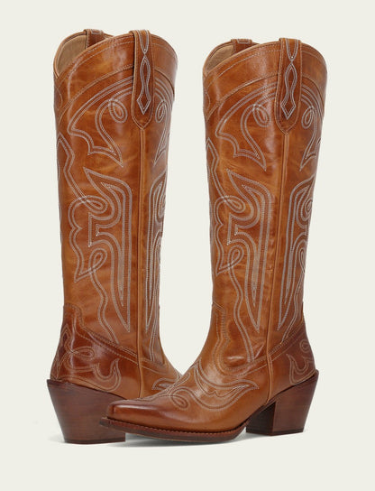 Women’s Amber Laila Double F Deco Leather Boots