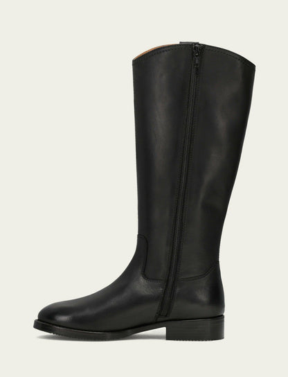Women's Black Melissa Button Tall Inside Zip Boot