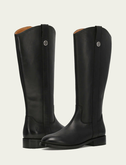 Women's Black Melissa Button Tall Inside Zip Boot