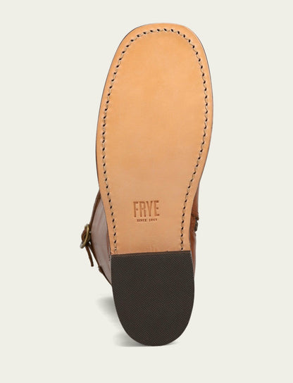 Women's Cognac Campus Low Heel Tall Riding Boot