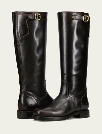 Women's Bourbon Campus Low Heel Tall Riding Boot