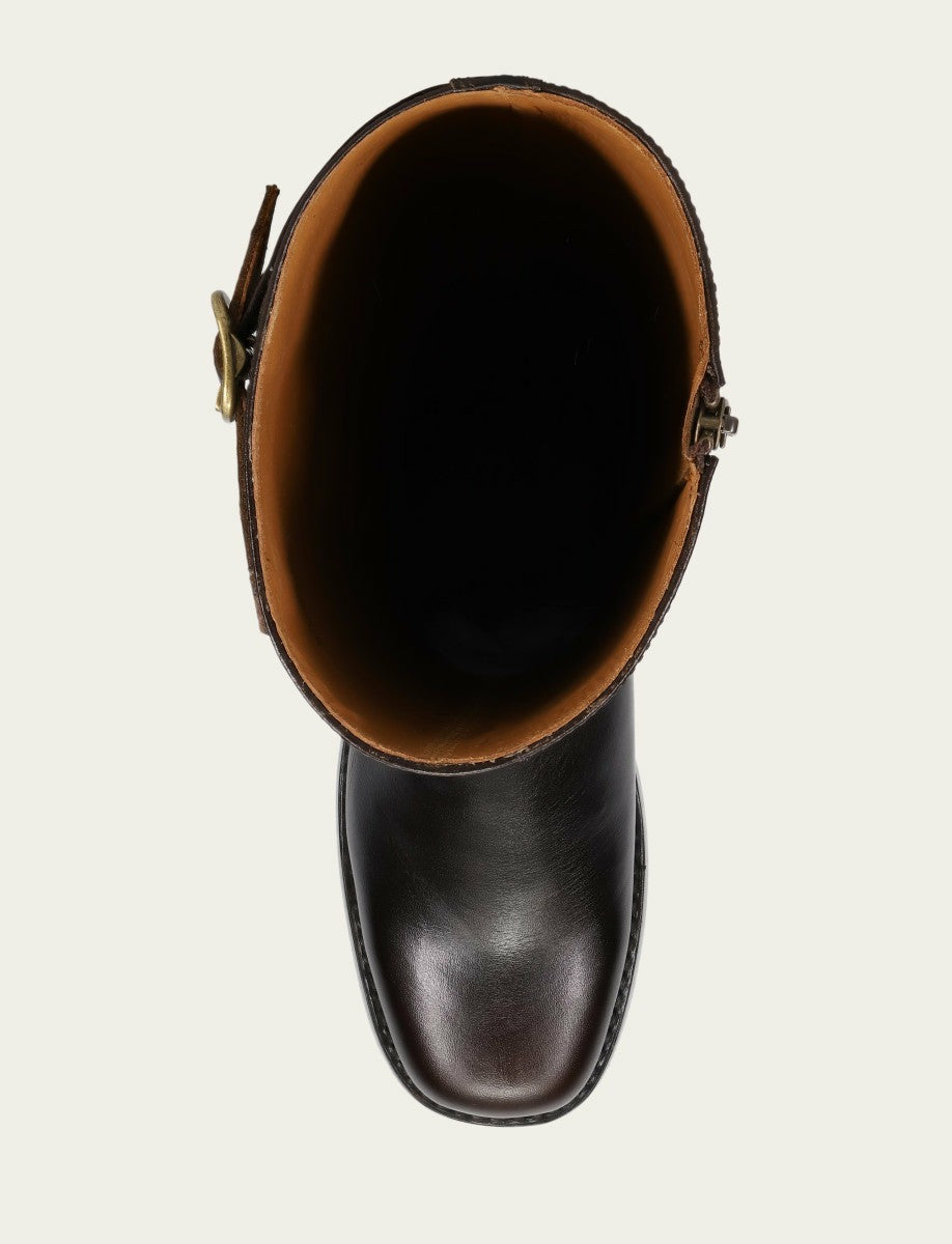 Women's Bourbon Campus Low Heel Tall Riding Boot