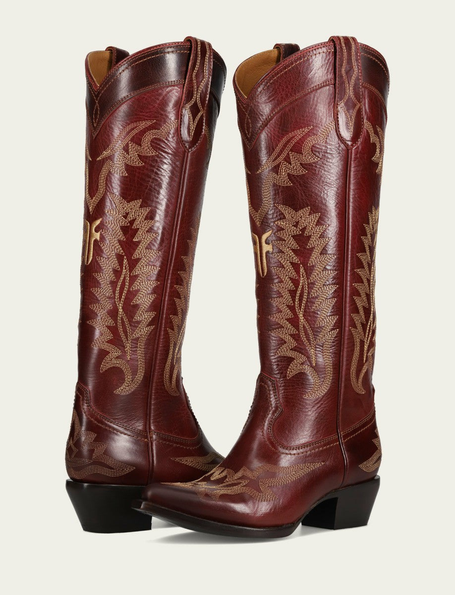 Women’s Bordeaux Sacha Feather Deco Tall Boots
