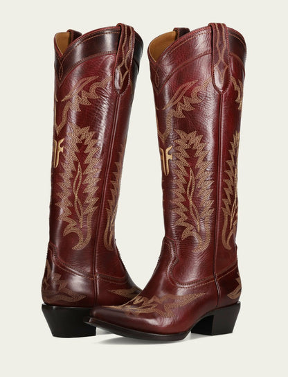 Women’s Bordeaux Sacha Feather Deco Tall Boots