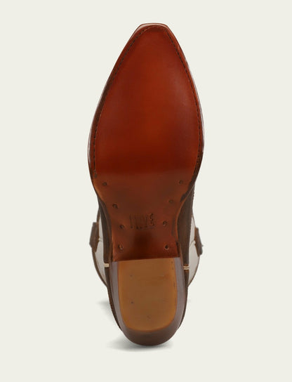 Women’s Toffee White Sacha Feather Deco Tall Boots