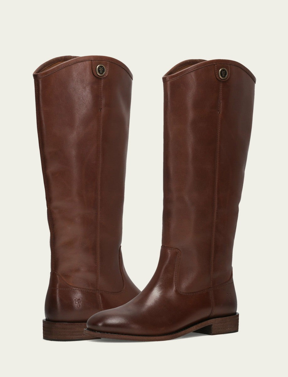 Women’s Cognac Wide Calf Melissa Button 2 Tall Boots | Frye