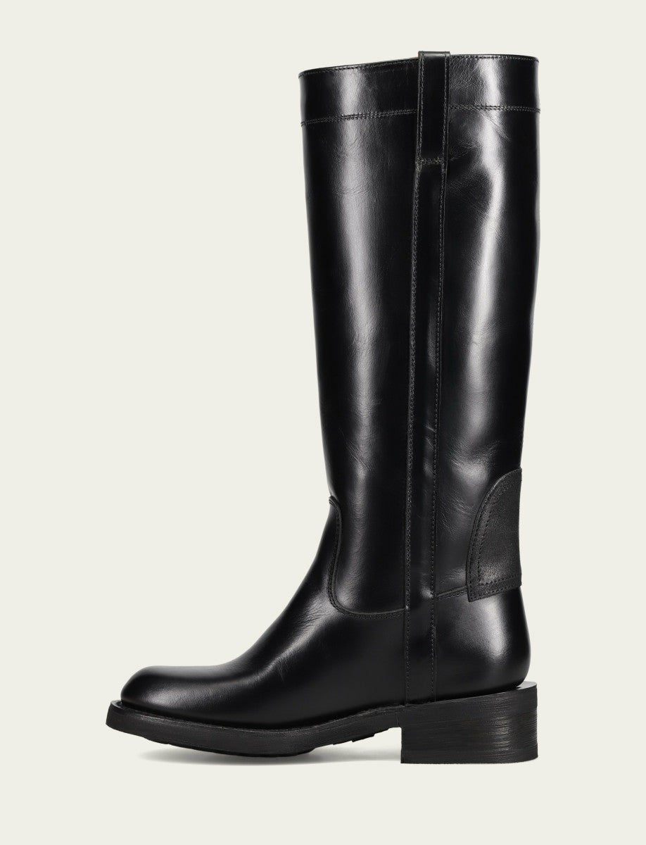 Women's Black Viv Riding Boot