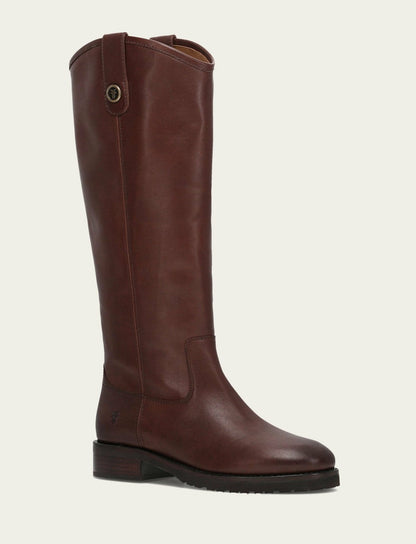 Women's Brown Melissa Lug Button Tall Boot