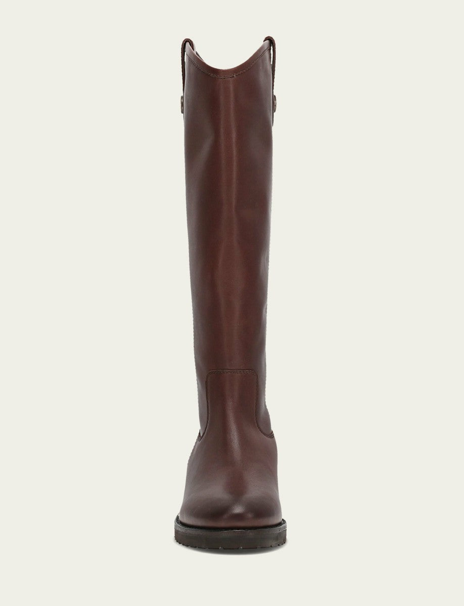 Women's Brown Melissa Lug Button Tall Boot
