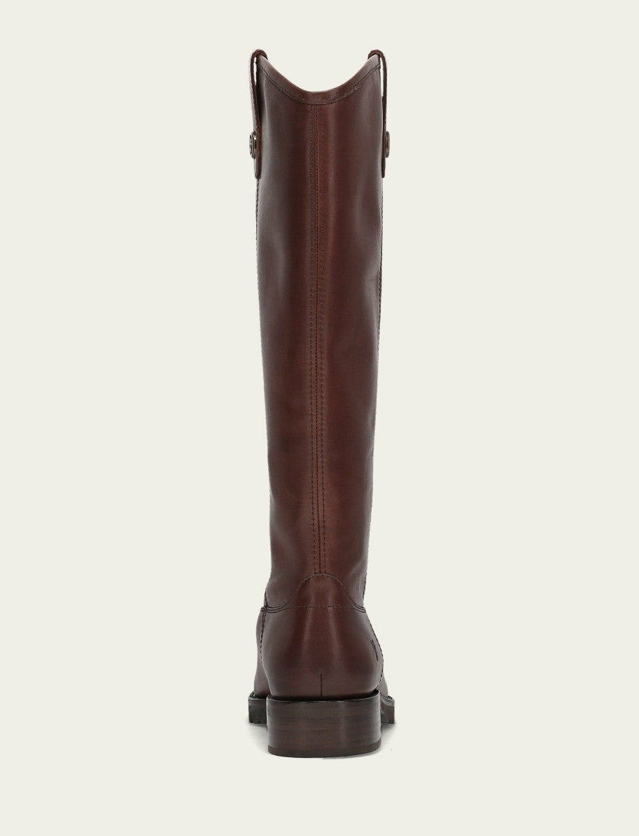 Women's Brown Melissa Lug Button Tall Boot