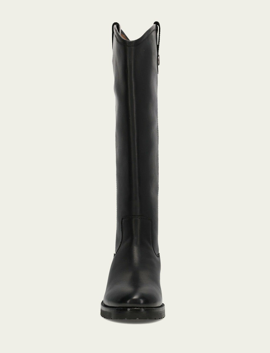 Women's Black Melissa Lug Button Tall Boot