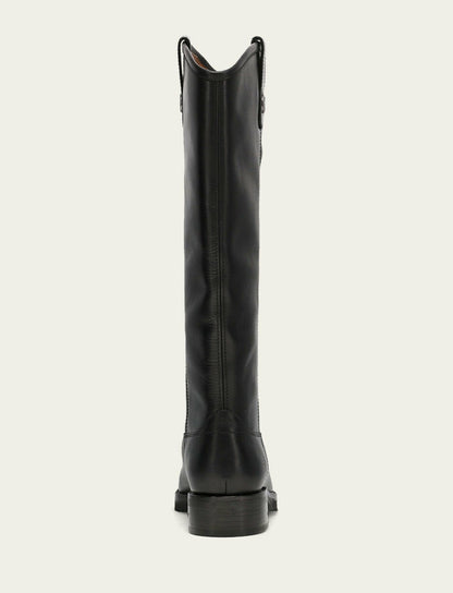 Women's Black Melissa Lug Button Tall Boot