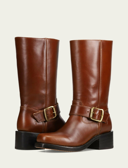 Women's Saddle Campus Buckle Boot
