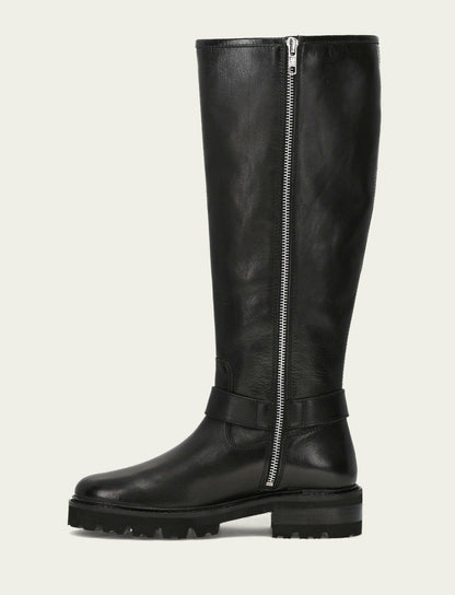Women's Black Olivia Buckle Tall Boot