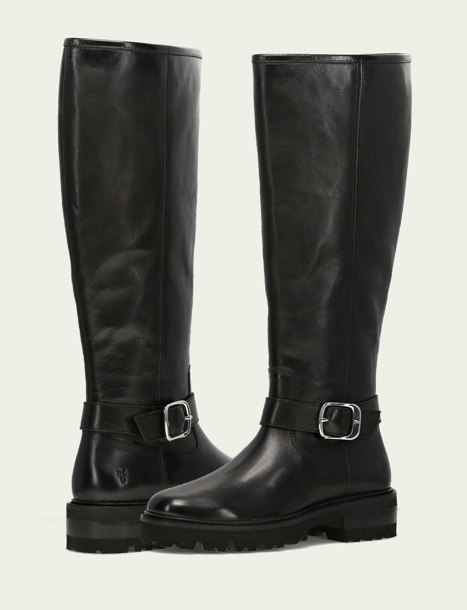 Women's Black Olivia Buckle Tall Boot