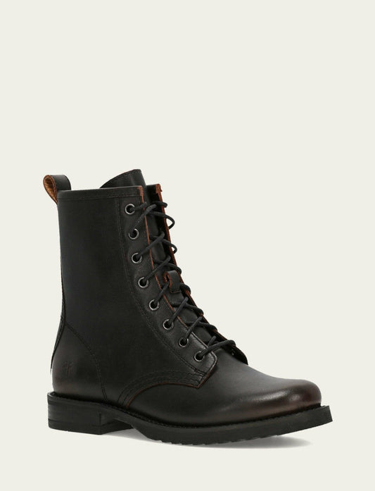 Women's Antique Brown Veronica Flex Combat Boot