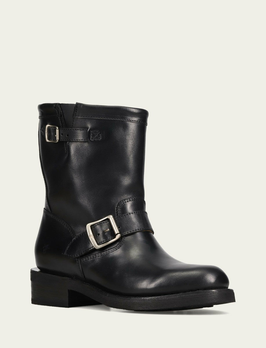 Women's Black Viv Short Engineer Bootie
