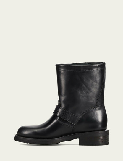 Women's Black Viv Short Engineer Bootie