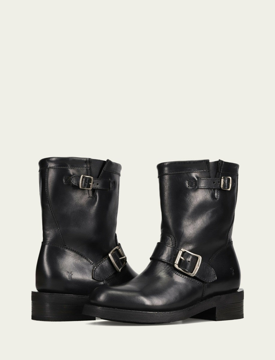 Women's Black Viv Short Engineer Bootie
