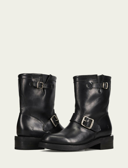 Women's Black Viv Short Engineer Bootie