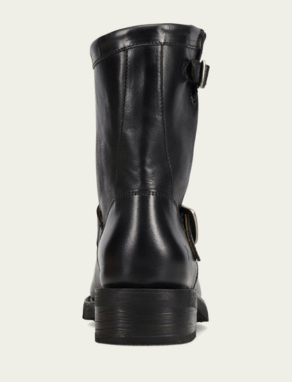 Women's Black Viv Short Engineer Bootie