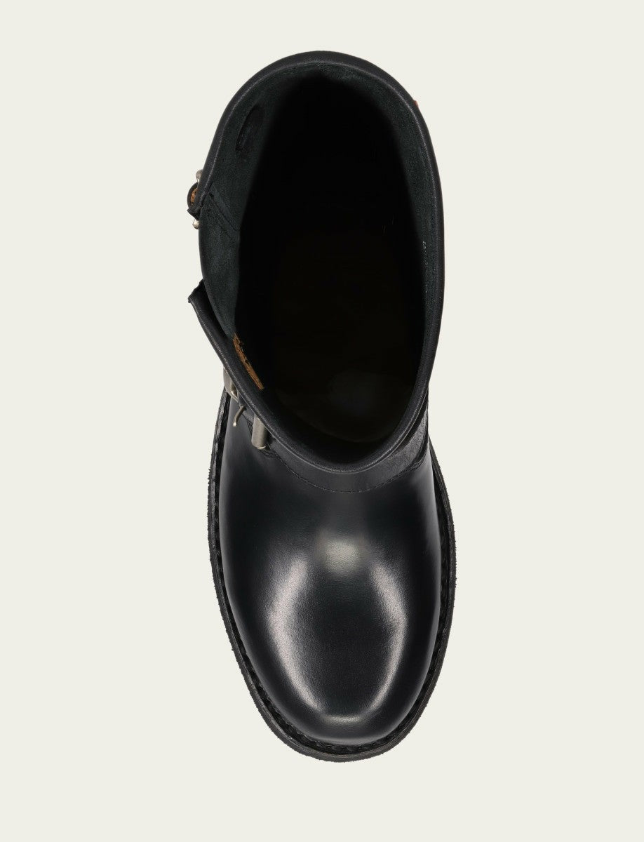 Women's Black Viv Short Engineer Bootie