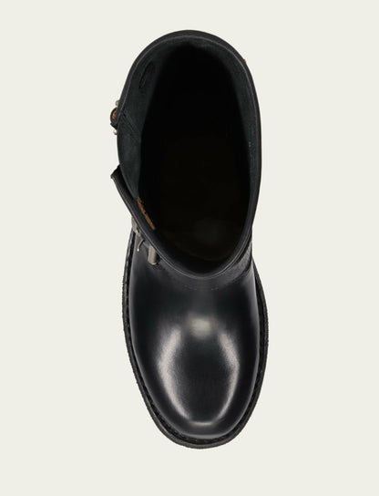 Women's Black Viv Short Engineer Bootie