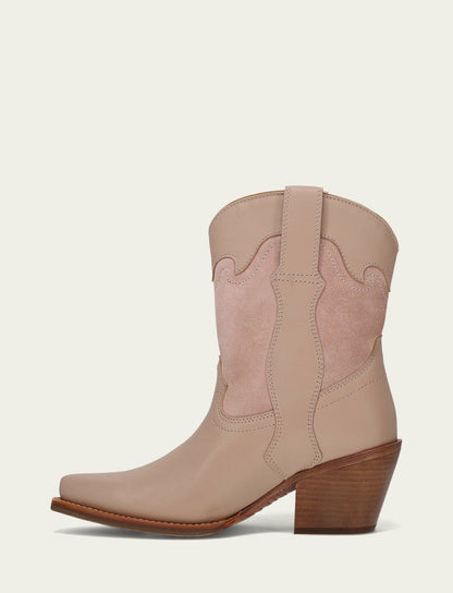 Women’s Rosa Leather Laila Short Rhinestone Booties