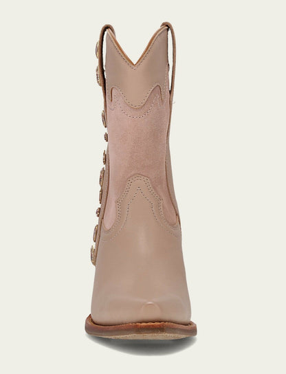 Women’s Rosa Leather Laila Short Rhinestone Booties