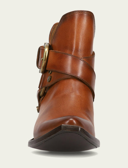 Women's Caramel Sacha Multi Strap Booties