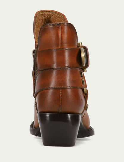Women's Caramel Sacha Multi Strap Booties
