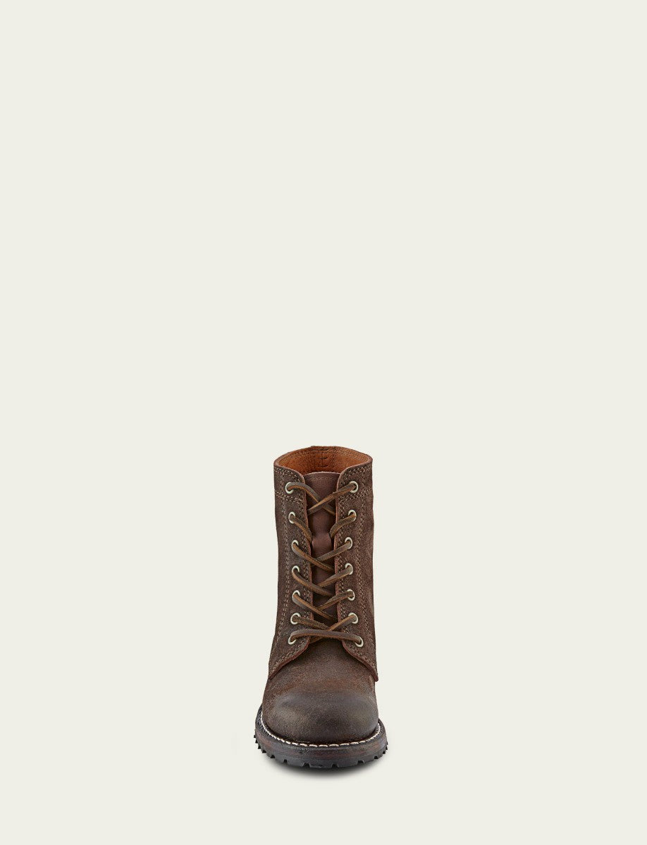 Women's Dark Brown Sabrina 6G Lace Up Booties