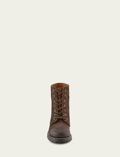 Women's Dark Brown Sabrina 6G Lace Up Booties