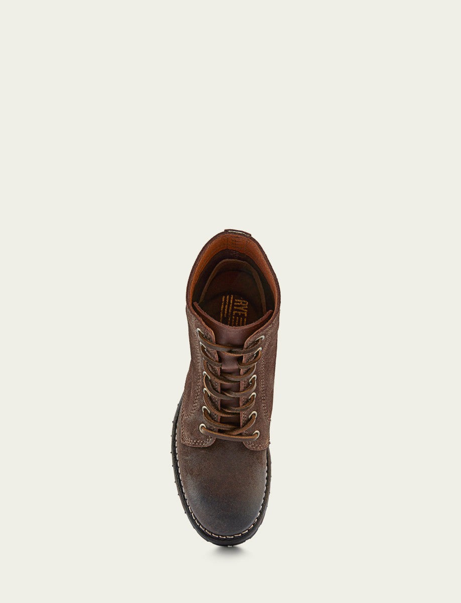 Women's Dark Brown Sabrina 6G Lace Up Booties
