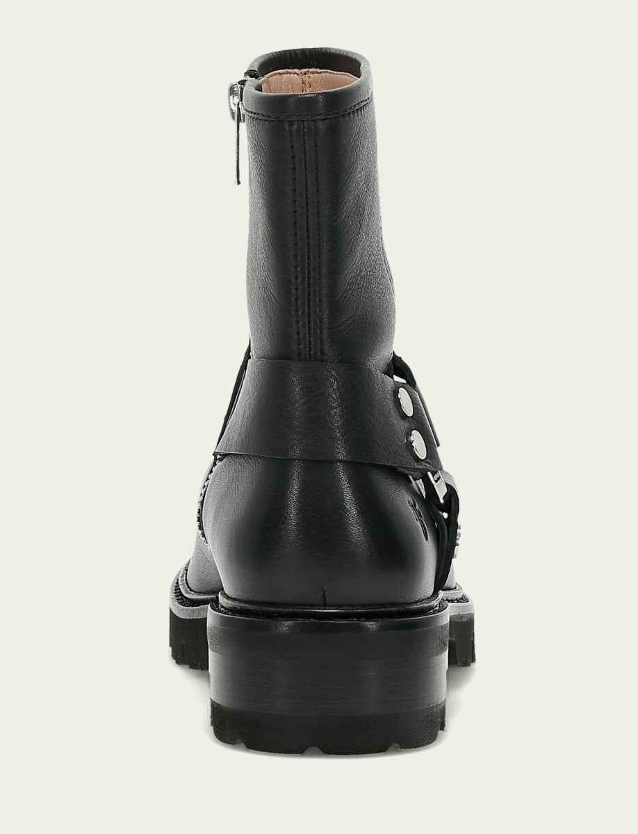 Women's Black Olivia Harness Short Booties
