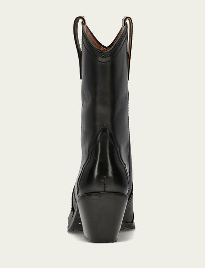 Women's Black Sara Wingtip Stud Boot