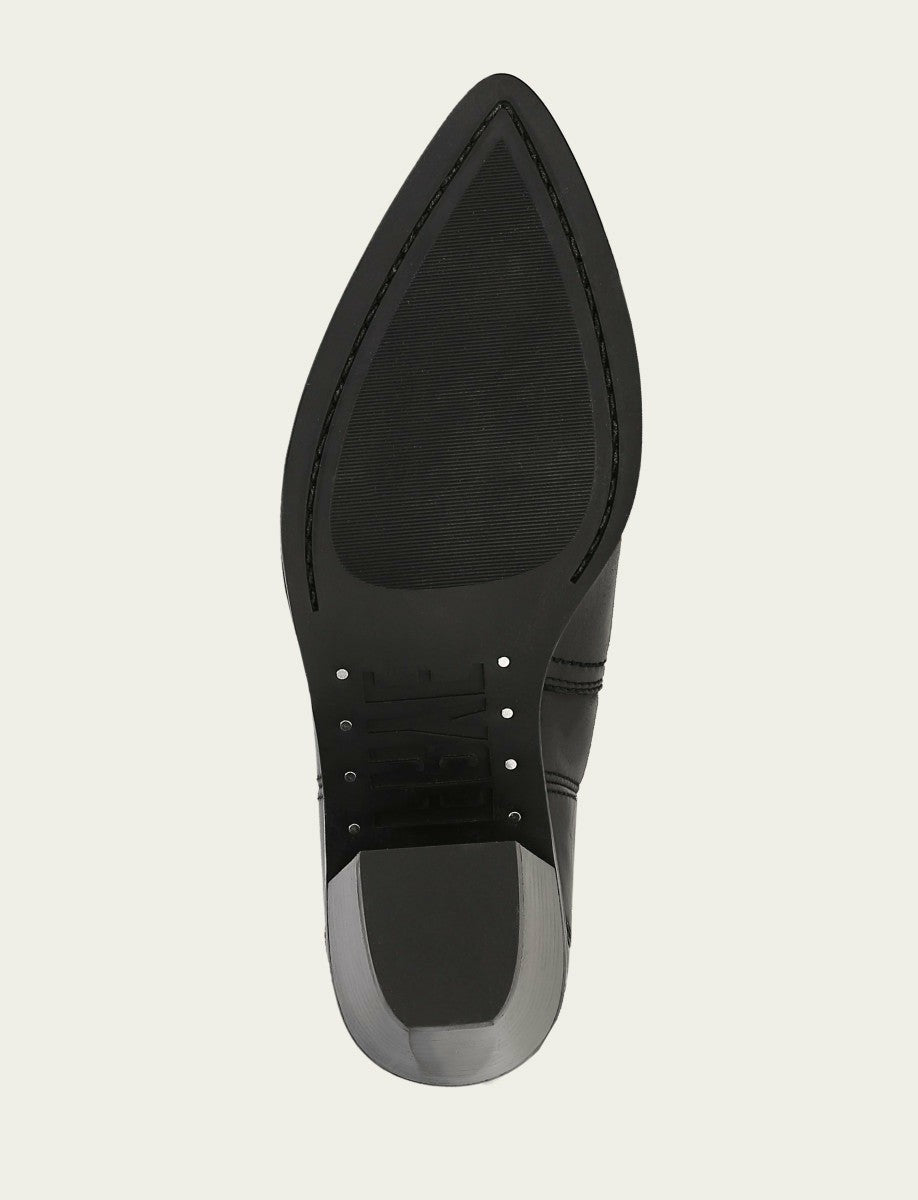 Women's Black Sara Wingtip Stud Boot
