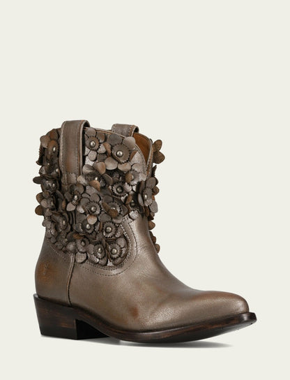 Women's Metallic Stone Billy Flower Bootie