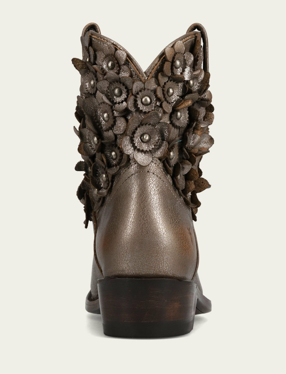 Women's Metallic Stone Billy Flower Bootie