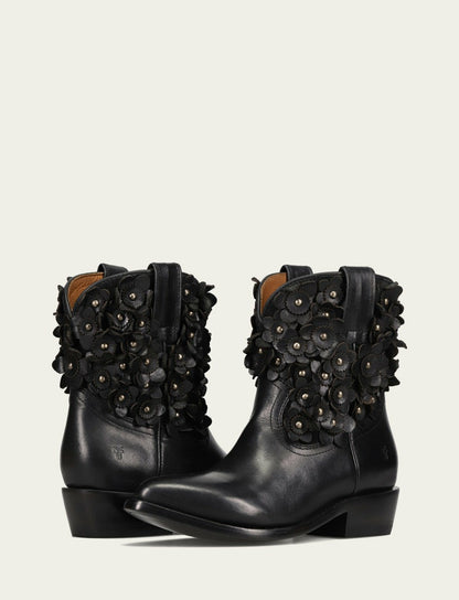 Women's Black Billy Flower Bootie