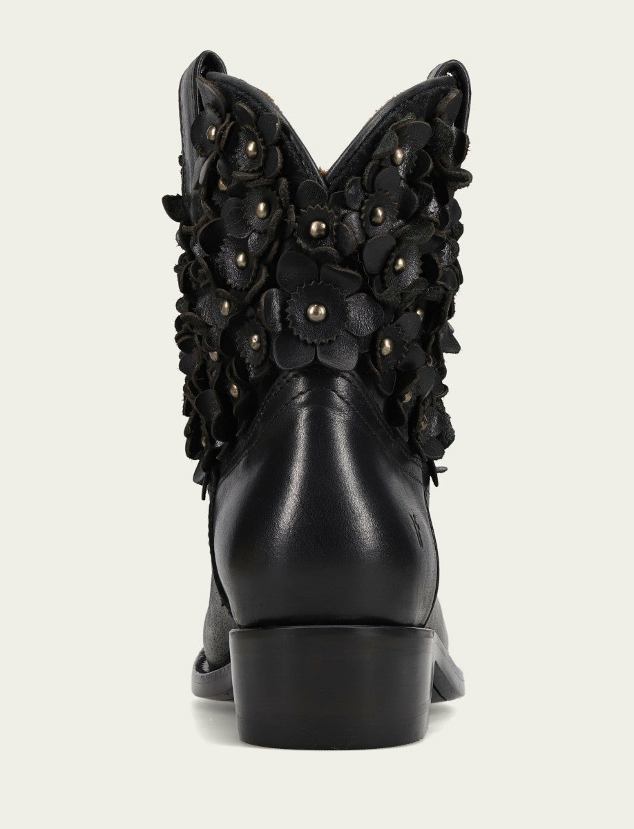 Women's Black Billy Flower Bootie