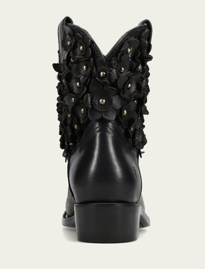 Women's Black Billy Flower Bootie