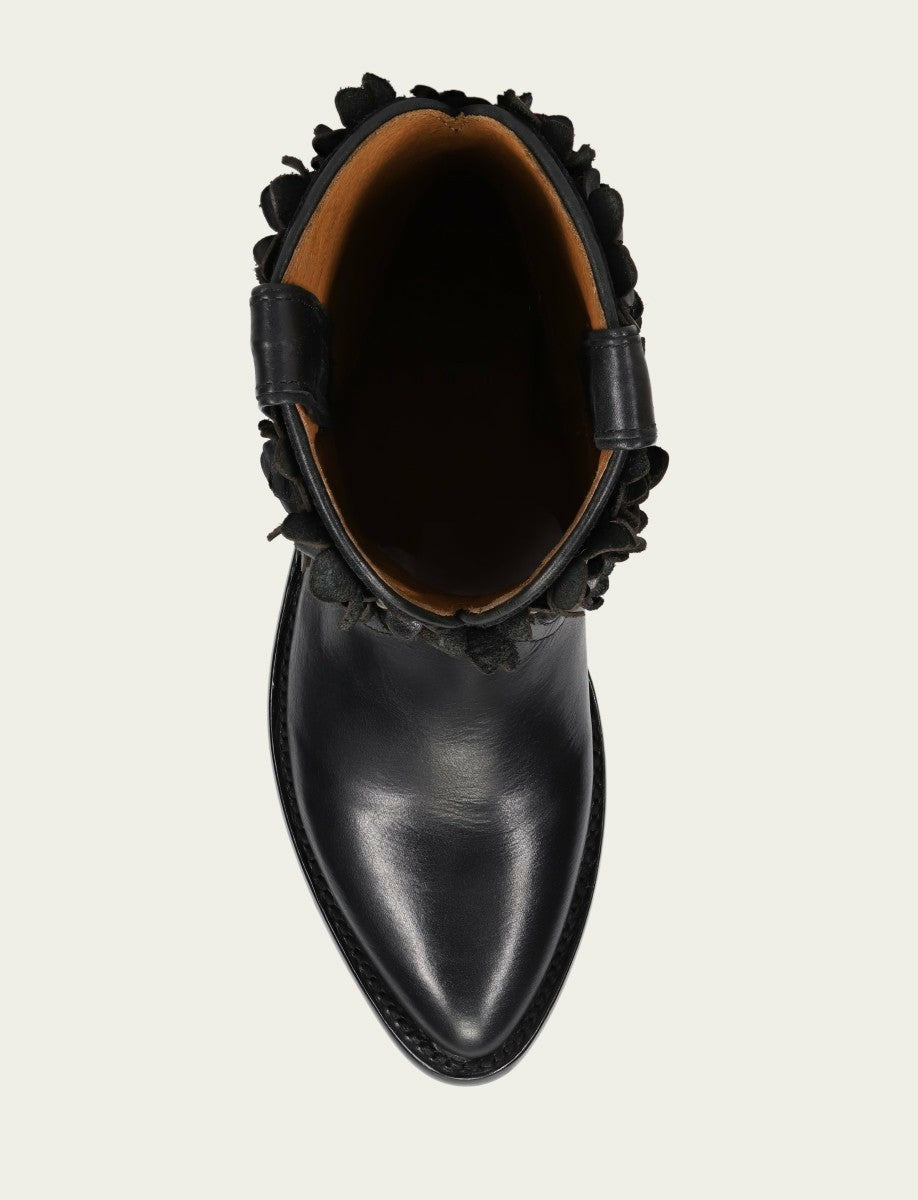 Women's Black Billy Flower Bootie