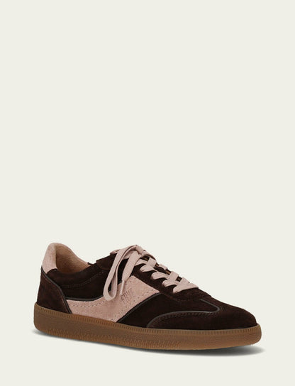 Women's Chocolate Rosa Milly Low Lace Sneaker
