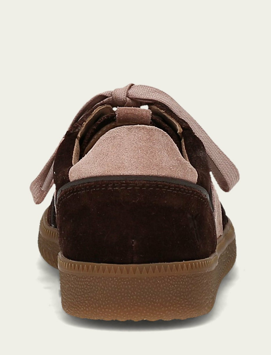Women's Chocolate Rosa Milly Low Lace Sneaker