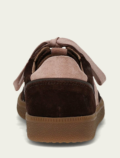Women's Chocolate Rosa Milly Low Lace Sneaker
