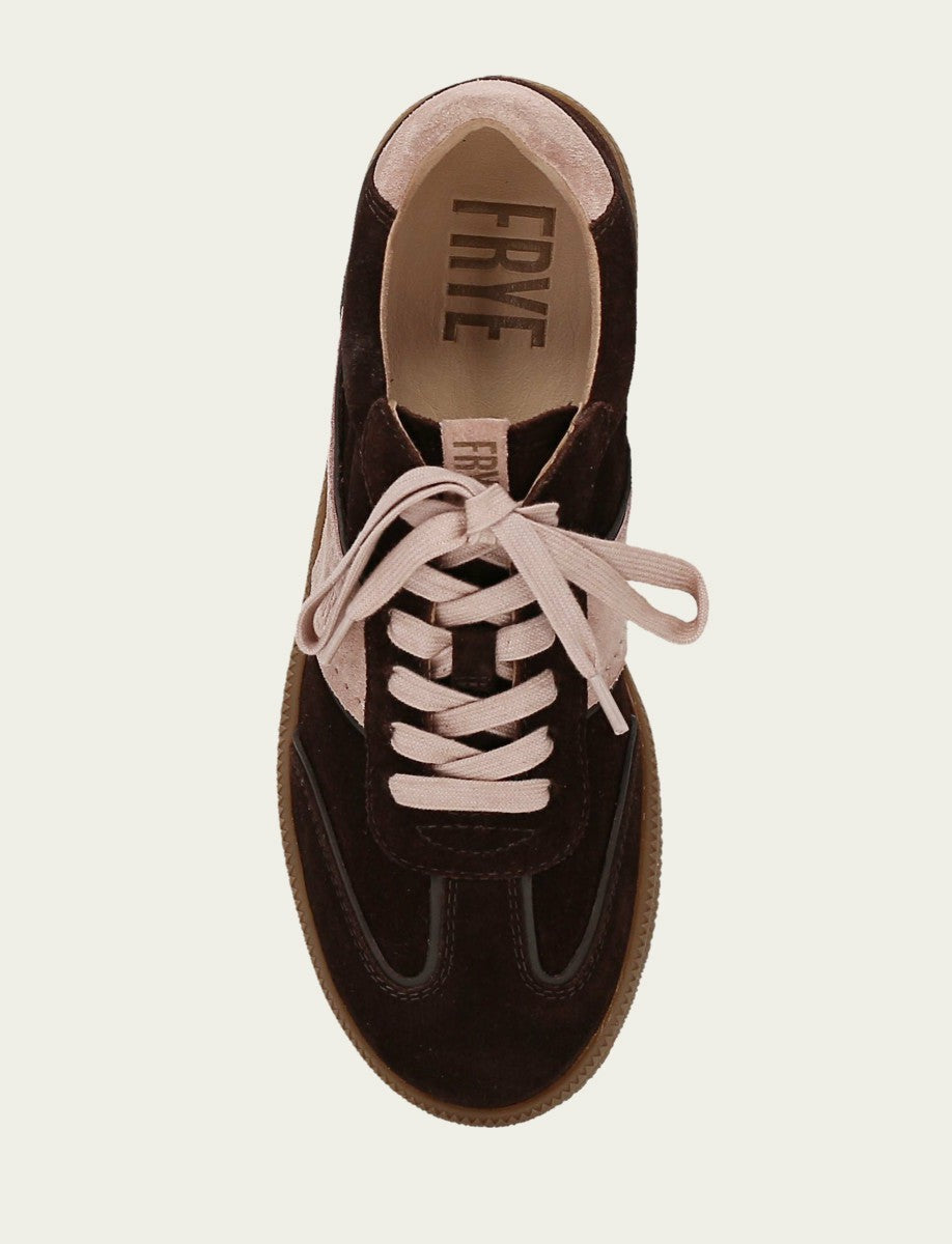 Women's Chocolate Rosa Milly Low Lace Sneaker